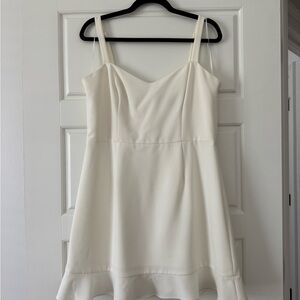 French Connection White Sleeveless Dress